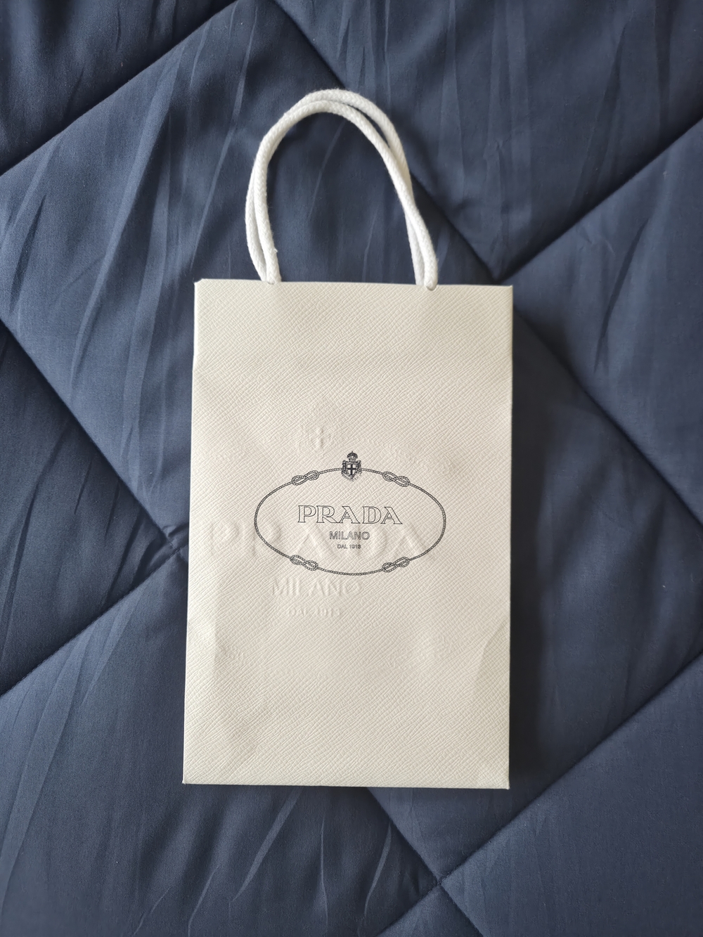 Prada Milano White Gift Bag